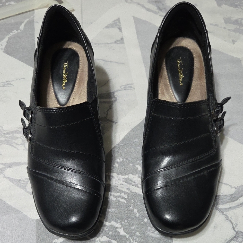 Women's Black Leather Shoes